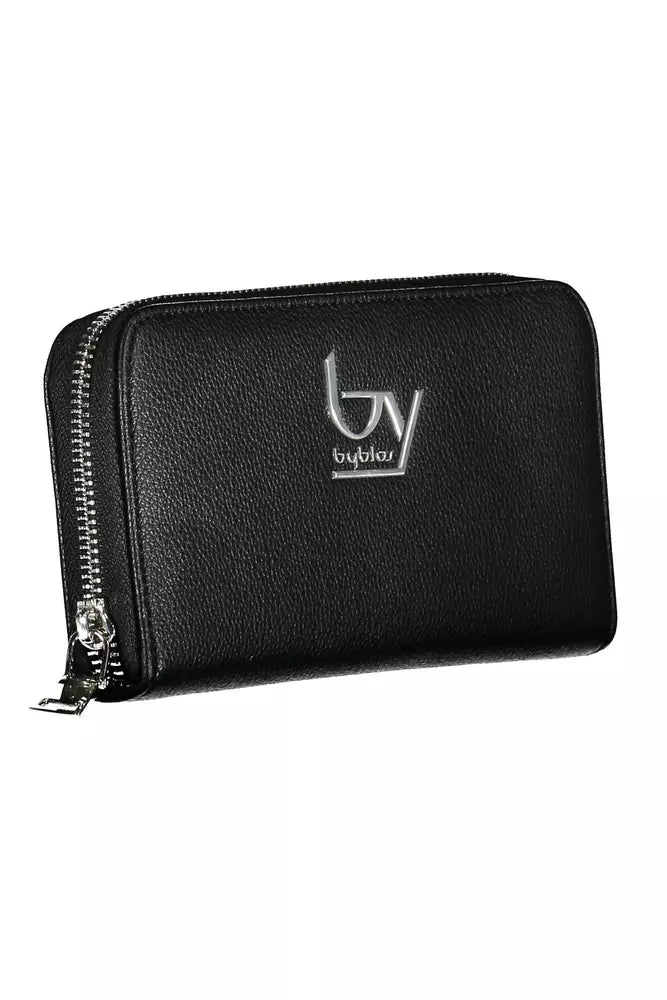 BYBLOS Sleek Black Polyethylene Zip Wallet - Luxury from BYBLOS - Shop at YVES JAVANNI