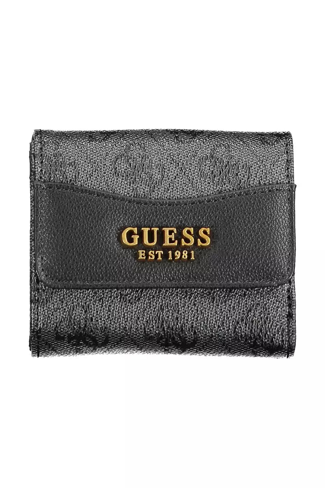 Guess Chic Black Wallet with Contrasting Details - Luksusmuotia Guess Jeans - Tutustu YVES JAVANNI® 