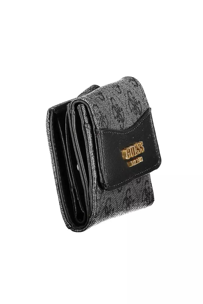 Guess Chic Black Wallet with Contrasting Details - Luksusmuotia Guess Jeans - Tutustu YVES JAVANNI® 