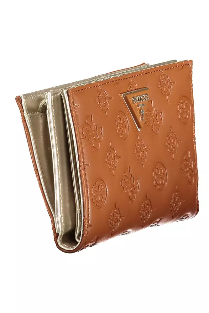 Guess Chic Brown Wallet with Ample Storage - Luksusmuotia Guess Jeans - Tutustu YVES JAVANNI® 