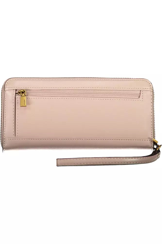 Guess Elegant Pink Multipurpose Ladies' Wallet - Luksusmuotia Guess Jeans - Tutustu YVES JAVANNI® 