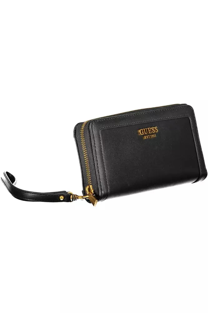 Guess Elegant Multi-Compartment Black Wallet - Luksusmuotia Guess Jeans - Tutustu YVES JAVANNI® 