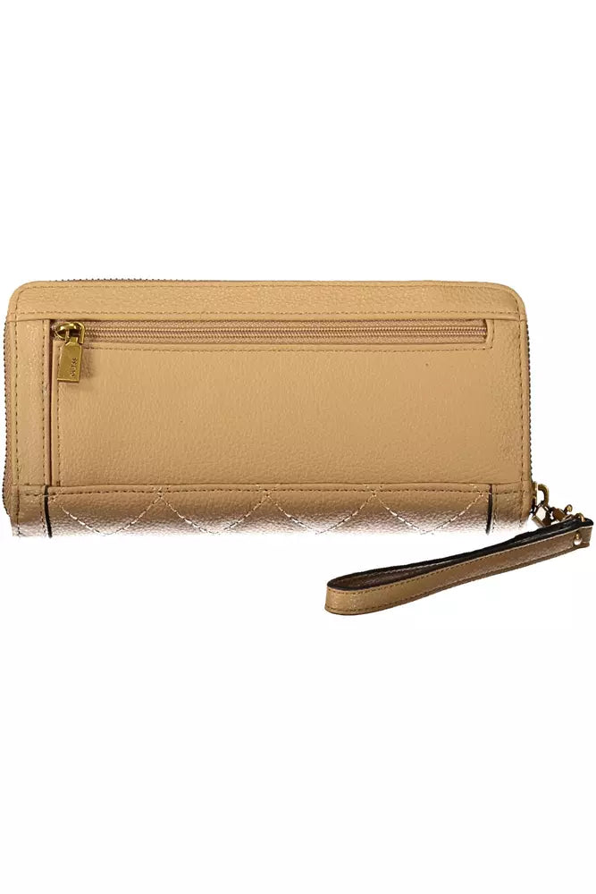 Guess Beige Chic Wallet with Contrasting Accents - Luksusmuotia Guess Jeans - Tutustu YVES JAVANNI® 