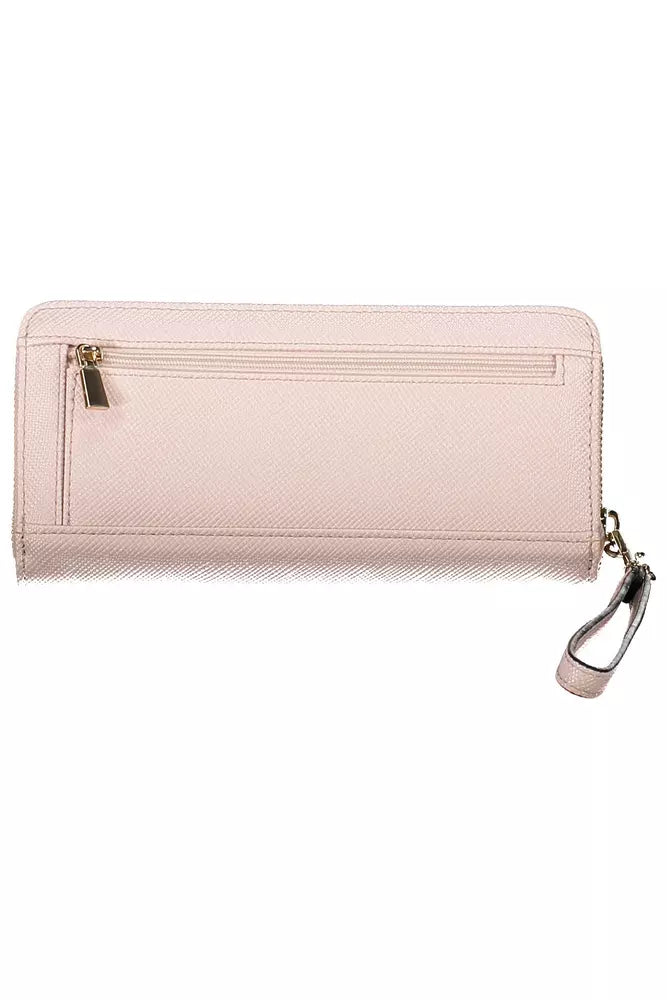 Guess Sleek Pink Polyethylene Men's Wallet - Luksusmuotia Guess Jeans - Tutustu YVES JAVANNI® 