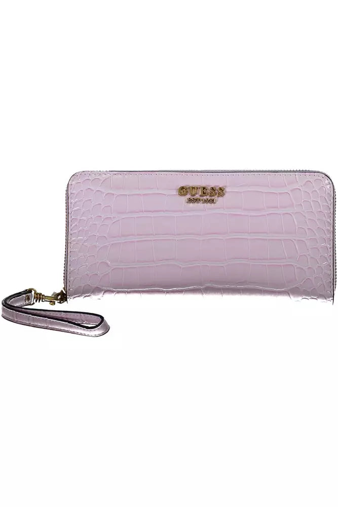 Guess Chic Pink Wallet with Ample Storage - Luksusmuotia Guess Jeans - Tutustu YVES JAVANNI® 