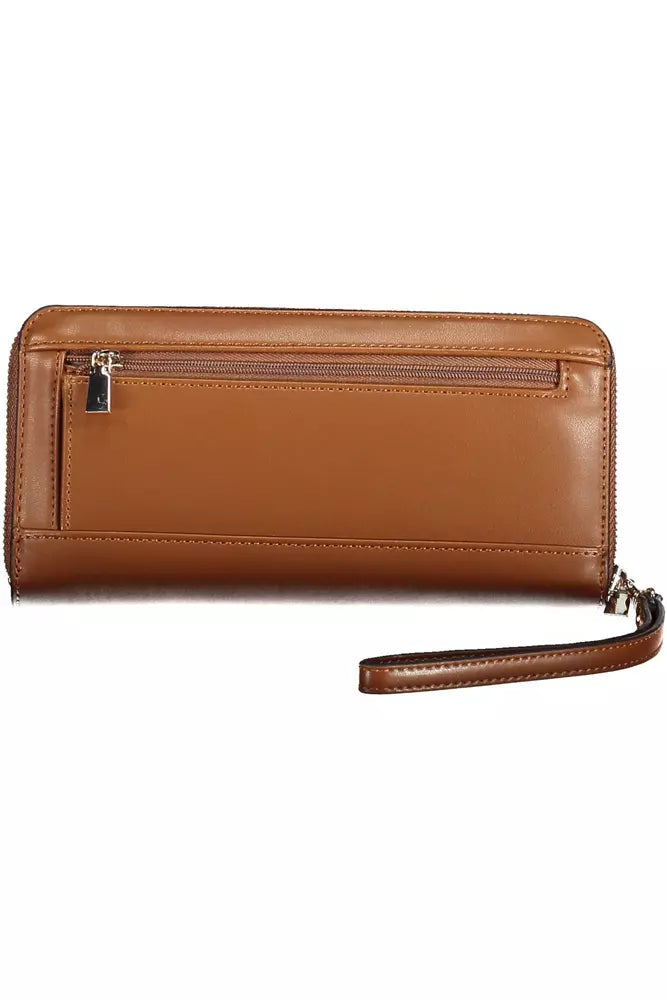 Guess Chic Essential Brown Ladies Wallet - Luksusmuotia Guess Jeans - Tutustu YVES JAVANNI® 