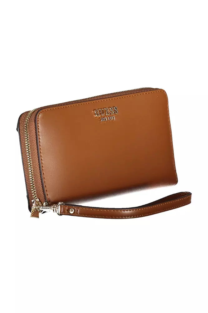 Guess Chic Essential Brown Ladies Wallet - Luksusmuotia Guess Jeans - Tutustu YVES JAVANNI® 