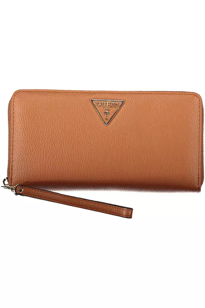 Guess Chic Brown Polyethylene Wallet with Coin Purse - Luksusmuotia Guess Jeans - Tutustu YVES JAVANNI® 