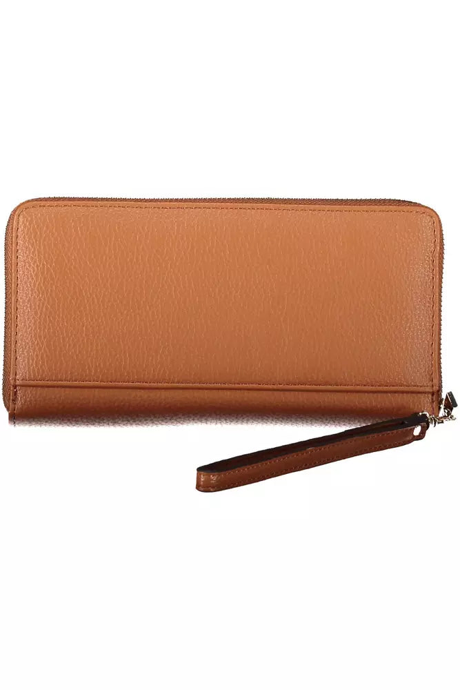 Guess Chic Brown Polyethylene Wallet with Coin Purse - Luksusmuotia Guess Jeans - Tutustu YVES JAVANNI® 