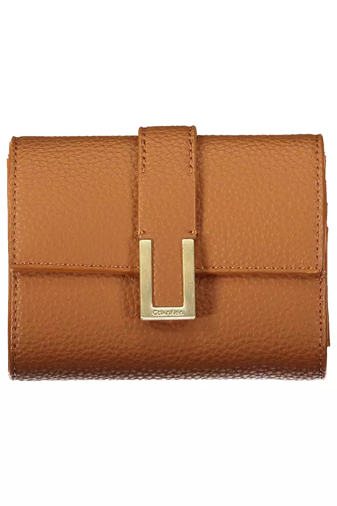 Calvin Klein Brown Polyester Women Wallet - Luksuslaukut ja asusteet Calvin Klein - Tutustu YVES JAVANNI® 