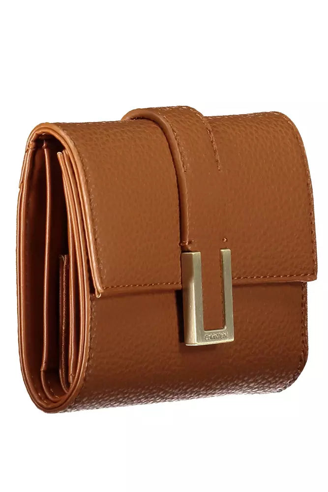 Calvin Klein Brown Polyester Women Wallet - Luksuslaukut ja asusteet Calvin Klein - Tutustu YVES JAVANNI® 