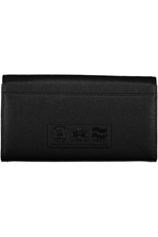 La Martina Elegant Black Polyethylene Wallet with Logo - Luksusmuotia La Martina - Tutustu YVES JAVANNI® 