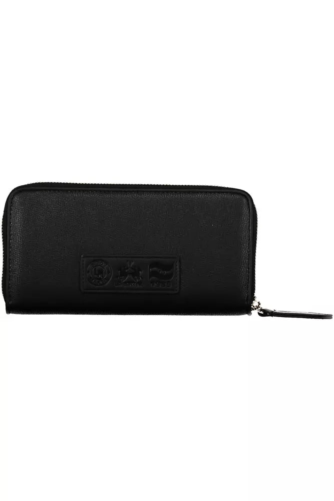 La Martina Elegant Black Wallet with Multiple Compartments - Luksusmuotia La Martina - Tutustu YVES JAVANNI® 