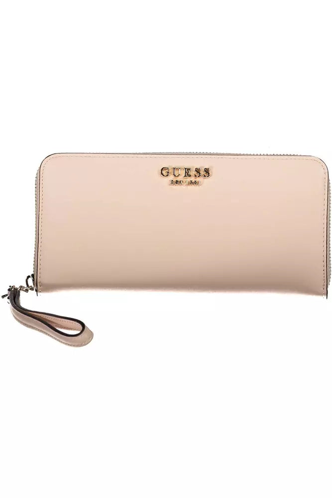 Guess Chic Pink Polyethylene Multi-Compartment Wallet - Luksusmuotia Guess Jeans - Tutustu YVES JAVANNI® 