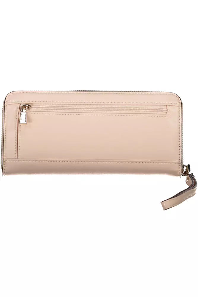 Guess Chic Pink Polyethylene Multi-Compartment Wallet - Luksusmuotia Guess Jeans - Tutustu YVES JAVANNI® 