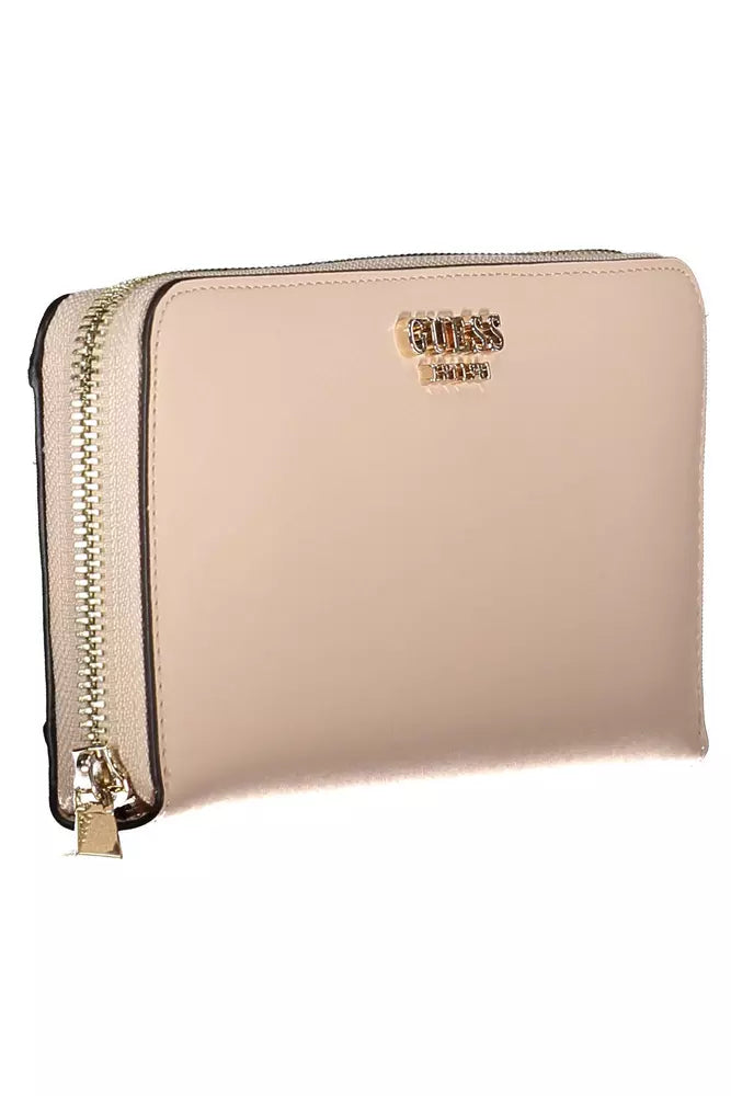 Guess Chic Pink Polyethylene Multi-Compartment Wallet - Luksusmuotia Guess Jeans - Tutustu YVES JAVANNI® 