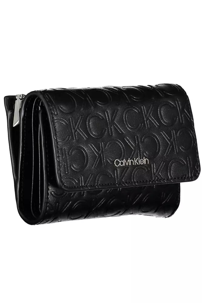 Calvin Klein Elegant Black Polyethylene Wallet with RFID Blocker - Luksusmuotia Calvin Klein - Tutustu YVES JAVANNI® 