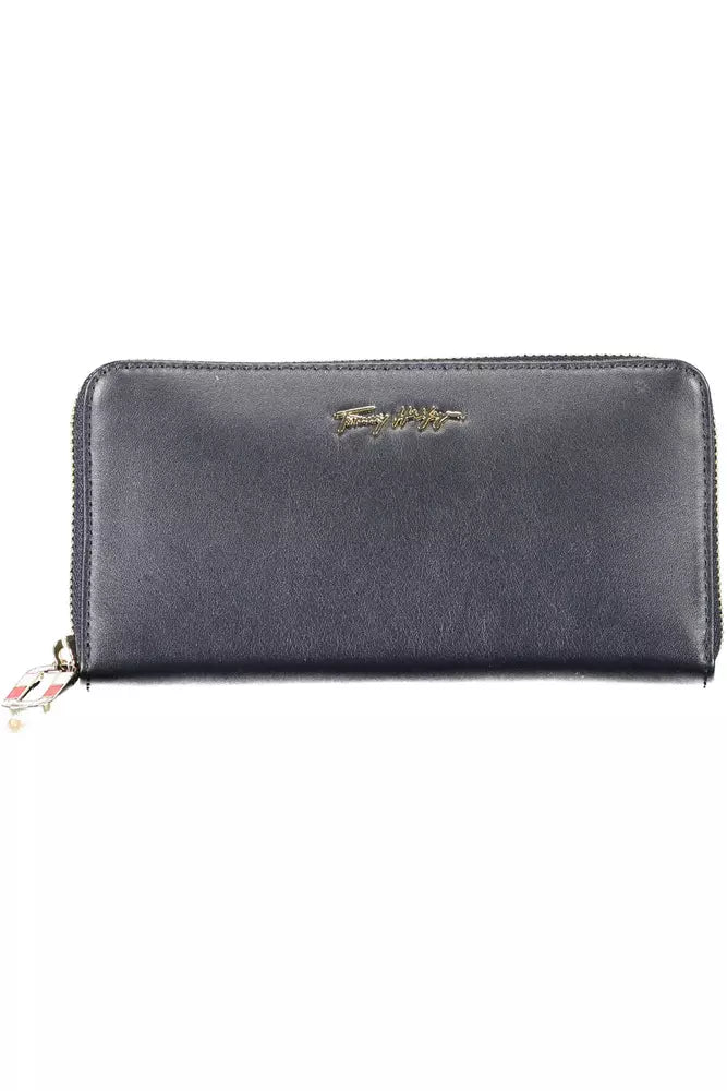 Tommy Hilfiger Blue Leather Women Wallet - Luksuslaukut ja asusteet Tommy Hilfiger - Tutustu YVES JAVANNI® 