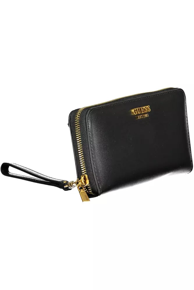 Guess Chic Black Polyethylene Multi-Compartment Wallet - Luksusmuotia Guess Jeans - Tutustu YVES JAVANNI® 