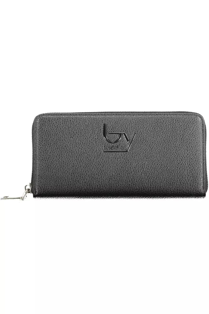 BYBLOS Elegant Black Polyethylene Wallet with Zip Closure - Luksusmuotia BYBLOS - Tutustu YVES JAVANNI® 