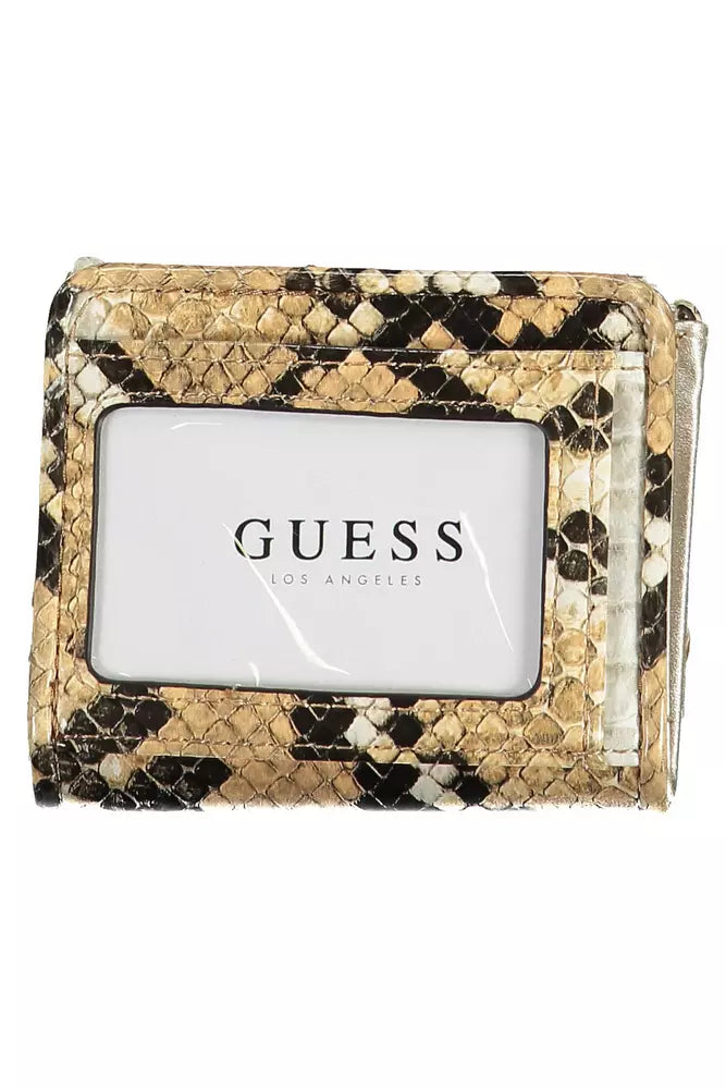 Guess Elegant Beige Wallet with Contrasting Accents - Luksusmuotia Guess Jeans - Tutustu YVES JAVANNI® 