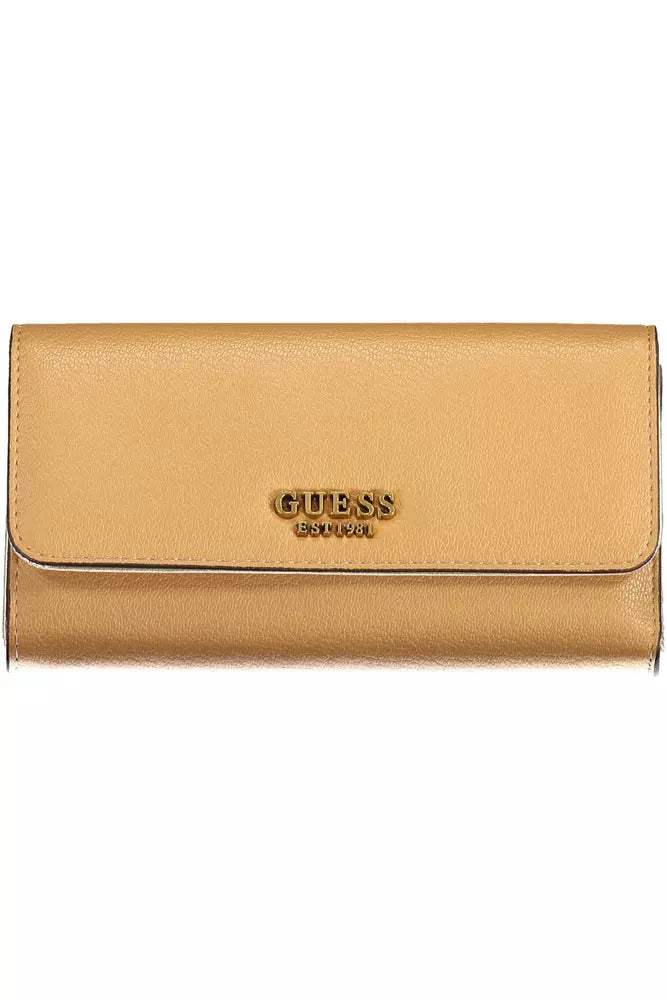 Guess Jeans Elegant Beige Polyethylene Women's Wallet - Luksusmuotia Guess Jeans - Tutustu YVES JAVANNI® 