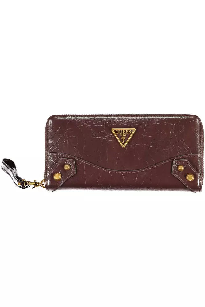 Guess Elegant Brown Polyethylene Wallet - Luksusmuotia Guess Jeans - Tutustu YVES JAVANNI® 