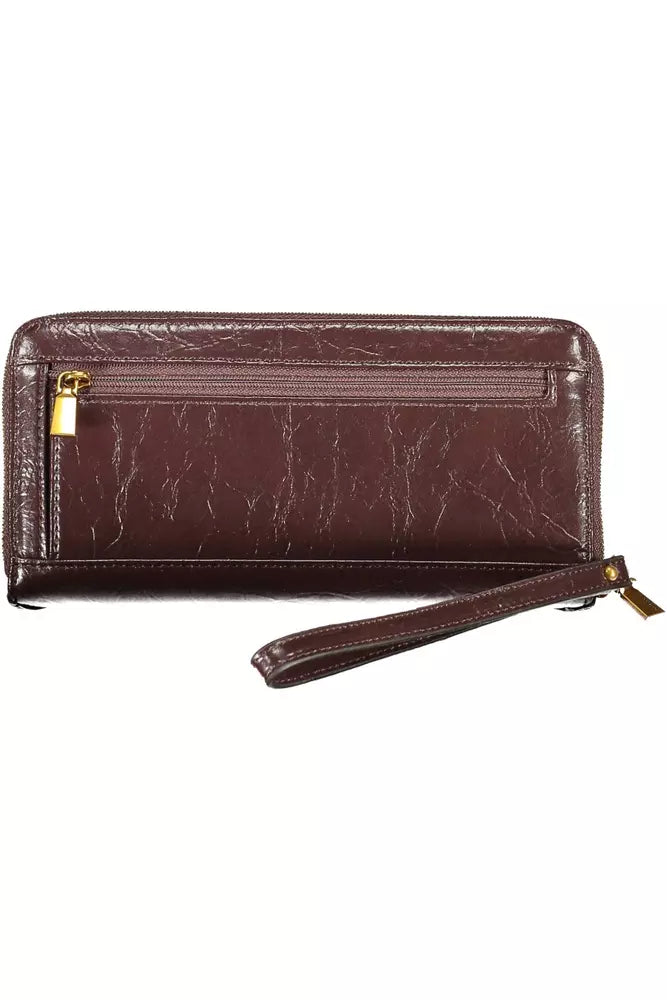 Guess Elegant Brown Polyethylene Wallet - Luksusmuotia Guess Jeans - Tutustu YVES JAVANNI® 