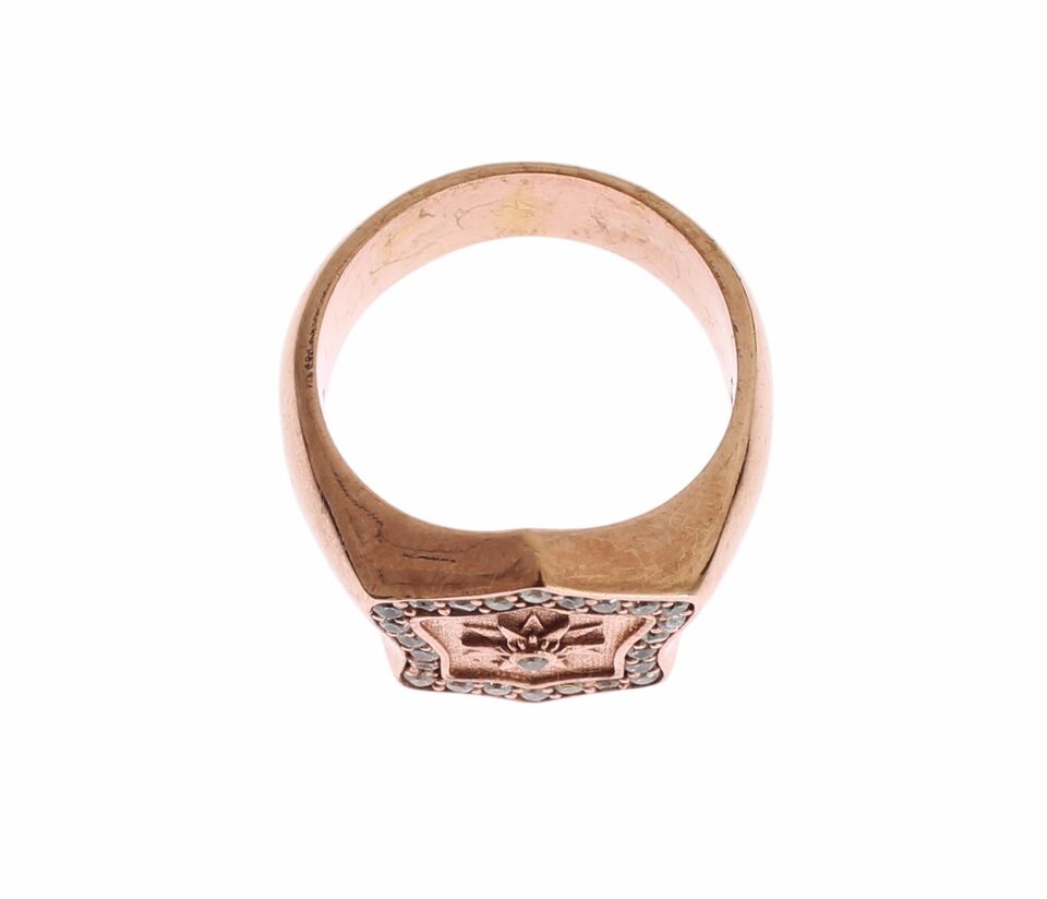 Nialaya Chic Pink Gold Plated Sterling Silver Ring - Luksusmuotia Nialaya - Tutustu YVES JAVANNI® 