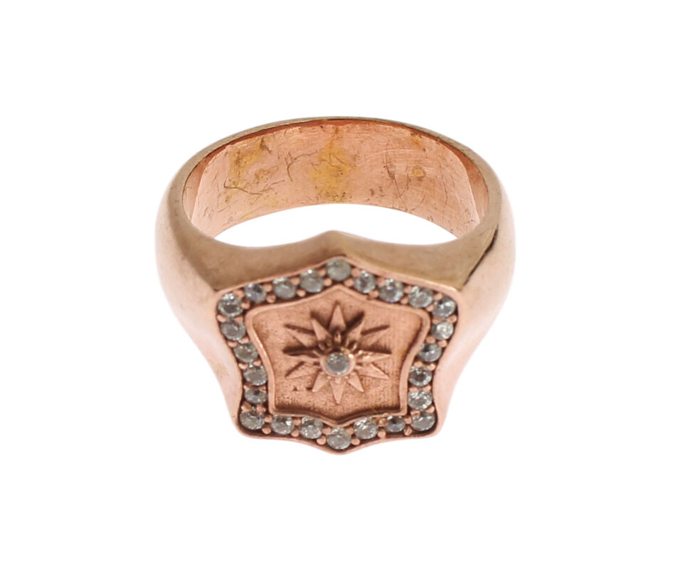 Nialaya Chic Pink Gold Plated Sterling Silver Ring - Luksusmuotia Nialaya - Tutustu YVES JAVANNI® 