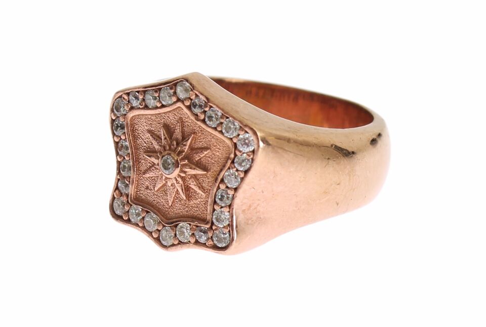 Nialaya Chic Pink Gold Plated Sterling Silver Ring - Luksusmuotia Nialaya - Tutustu YVES JAVANNI® 