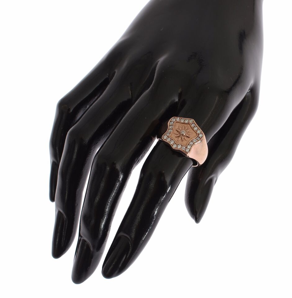 Nialaya Chic Pink Gold Plated Sterling Silver Ring - Luksusmuotia Nialaya - Tutustu YVES JAVANNI® 