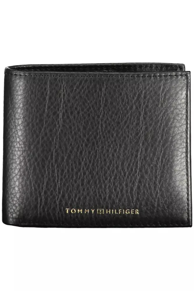 Tommy Hilfiger Black Leather Men Wallet - Luksuslaukut ja asusteet Tommy Hilfiger - Tutustu YVES JAVANNI® 