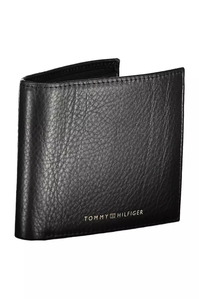 Tommy Hilfiger Black Leather Men Wallet - Luksuslaukut ja asusteet Tommy Hilfiger - Tutustu YVES JAVANNI® 