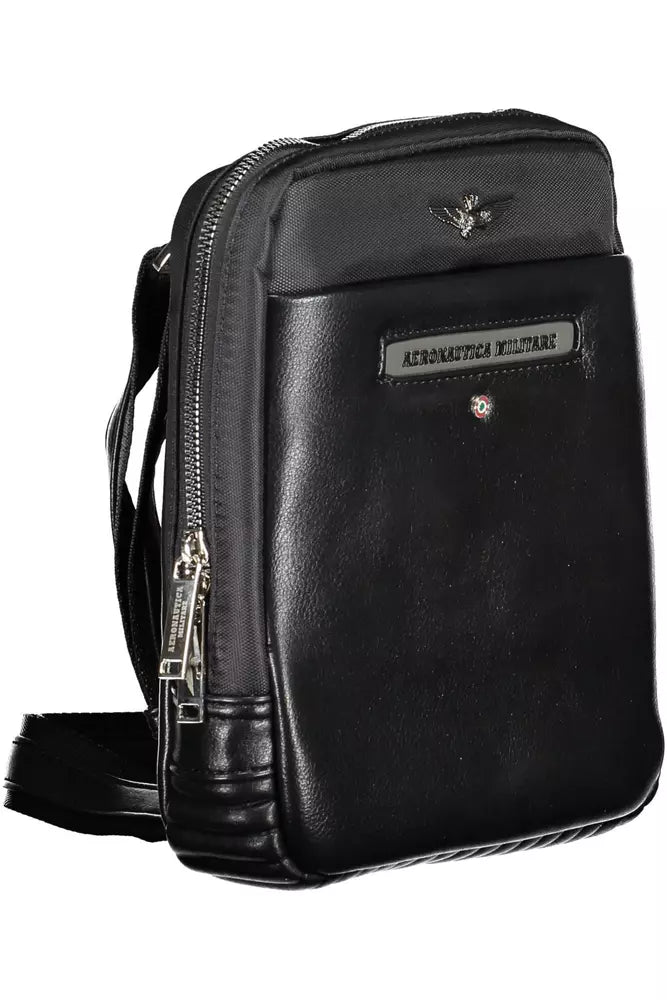 Aeronautica Militare Sleek Black Shoulder Bag - Luksusmuotia Aeronautica Militare - Tutustu YVES JAVANNI® 