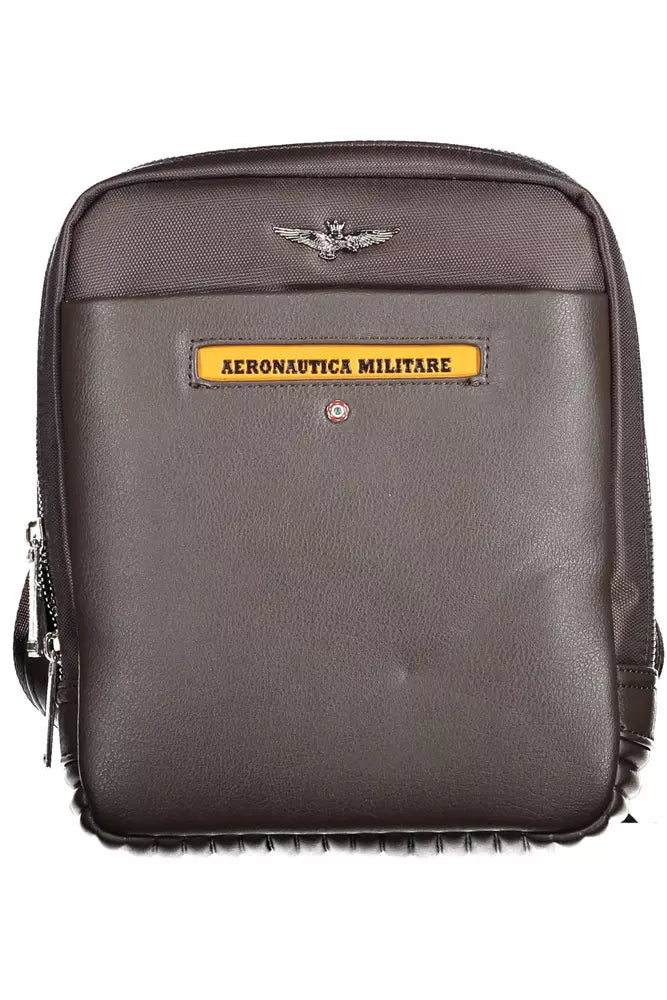 Aeronautica Militare Vintage Brown Shoulder Bag with Refined Details - Luksusmuotia Aeronautica Militare - Tutustu YVES JAVANNI® 