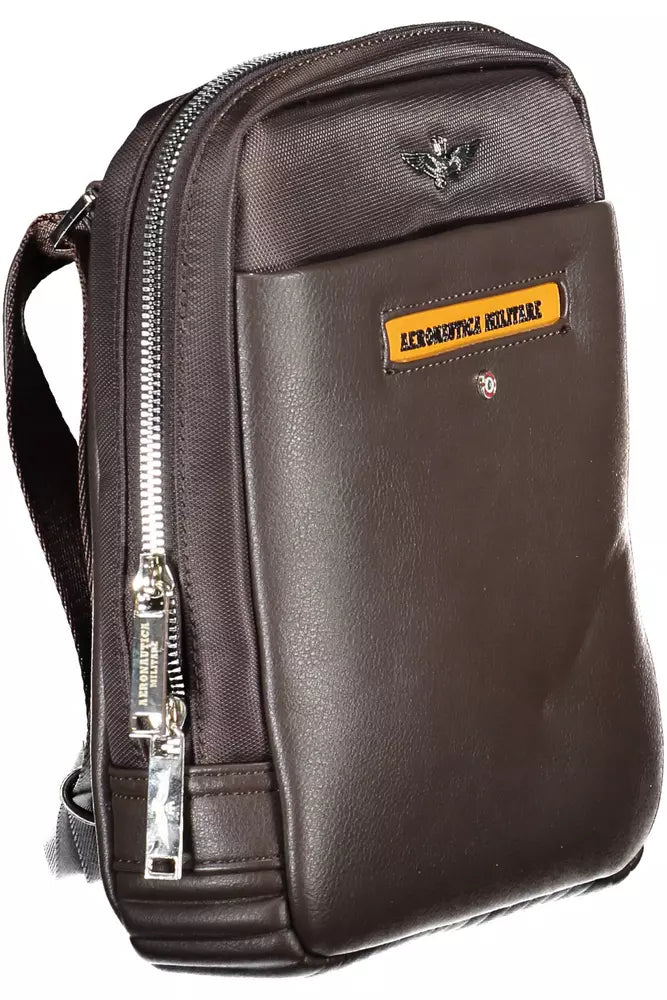 Aeronautica Militare Vintage Brown Shoulder Bag with Refined Details - Luksusmuotia Aeronautica Militare - Tutustu YVES JAVANNI® 