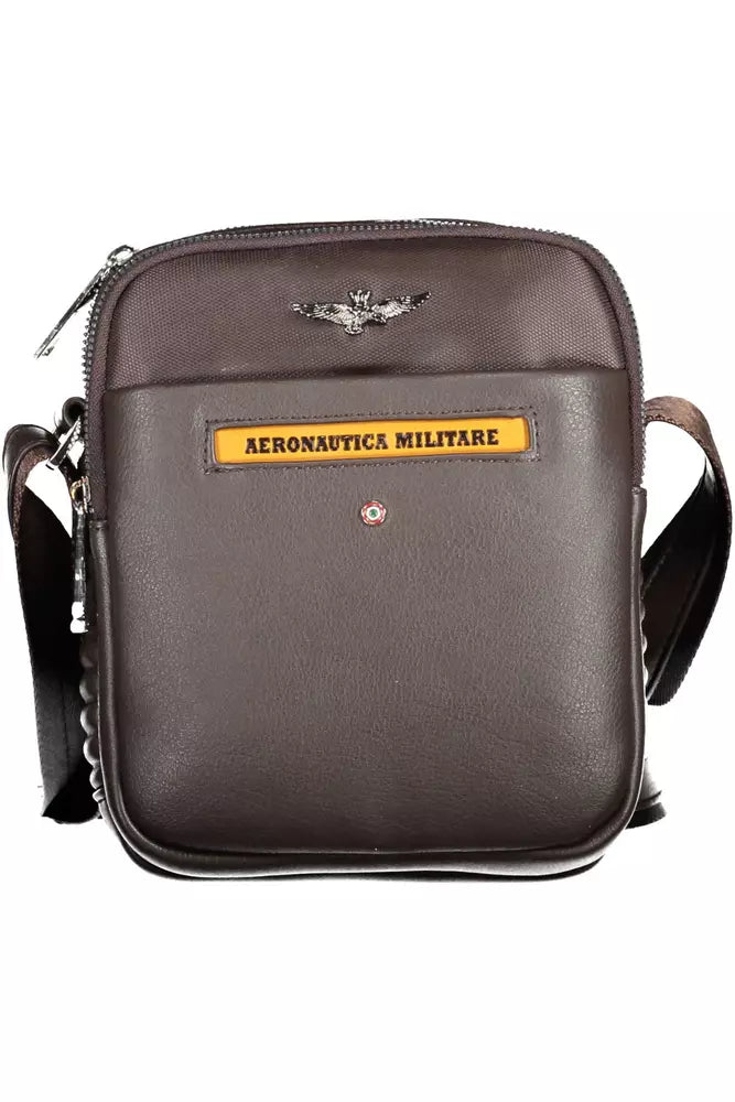 Aeronautica Militare Brown Polyester Men Shoulder Bag - Luksuslaukut ja asusteet Aeronautica Militare - Tutustu YVES JAVANNI® 