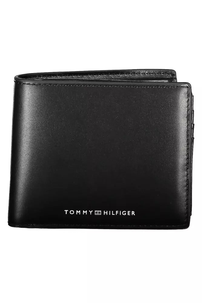 Tommy Hilfiger Black Leather Men Wallet - Luksuslaukut ja asusteet Tommy Hilfiger - Tutustu YVES JAVANNI® 