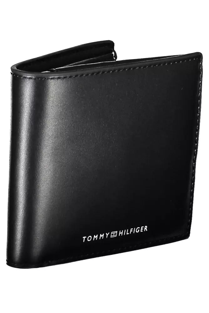 Tommy Hilfiger Black Leather Men Wallet - Luksuslaukut ja asusteet Tommy Hilfiger - Tutustu YVES JAVANNI® 