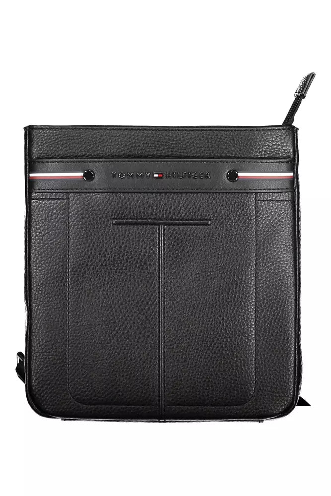 Tommy Hilfiger Black Polyethylene Men Shoulder Bag - Luksuslaukut ja asusteet Tommy Hilfiger - Tutustu YVES JAVANNI® 