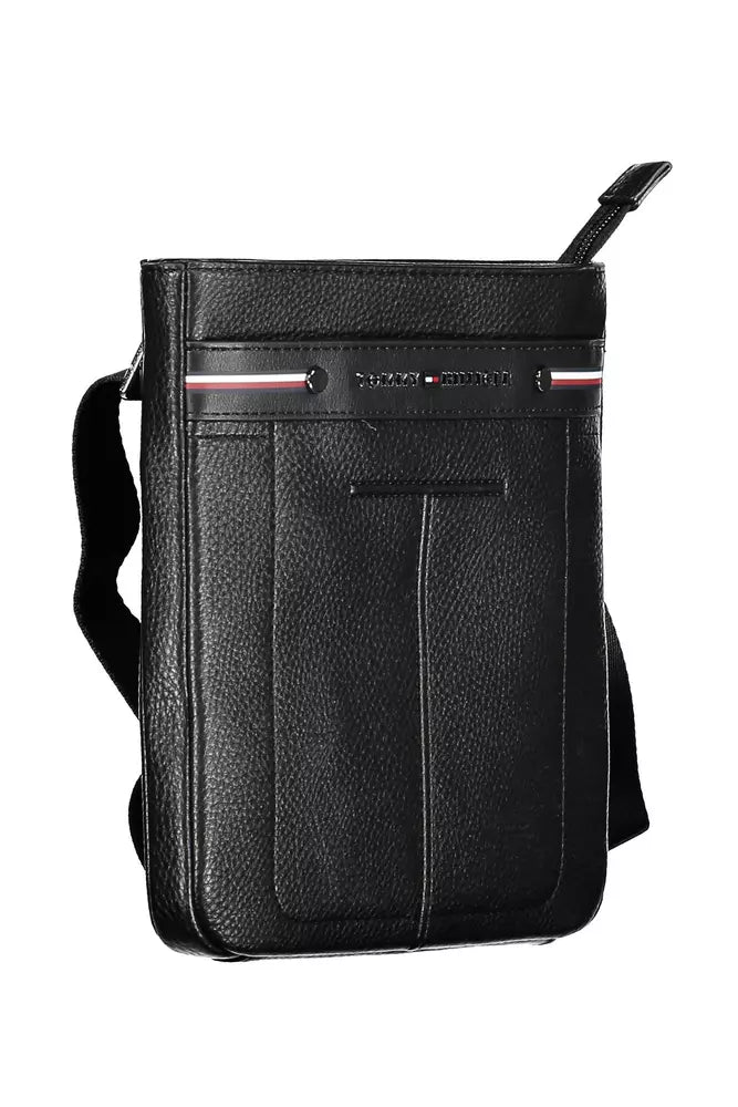 Tommy Hilfiger Black Polyethylene Men Shoulder Bag - Luksuslaukut ja asusteet Tommy Hilfiger - Tutustu YVES JAVANNI® 