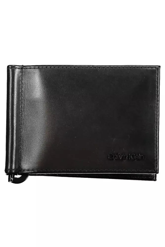 Calvin Klein Black Leather Men Wallet - Luksuslaukut ja asusteet Calvin Klein - Tutustu YVES JAVANNI® 