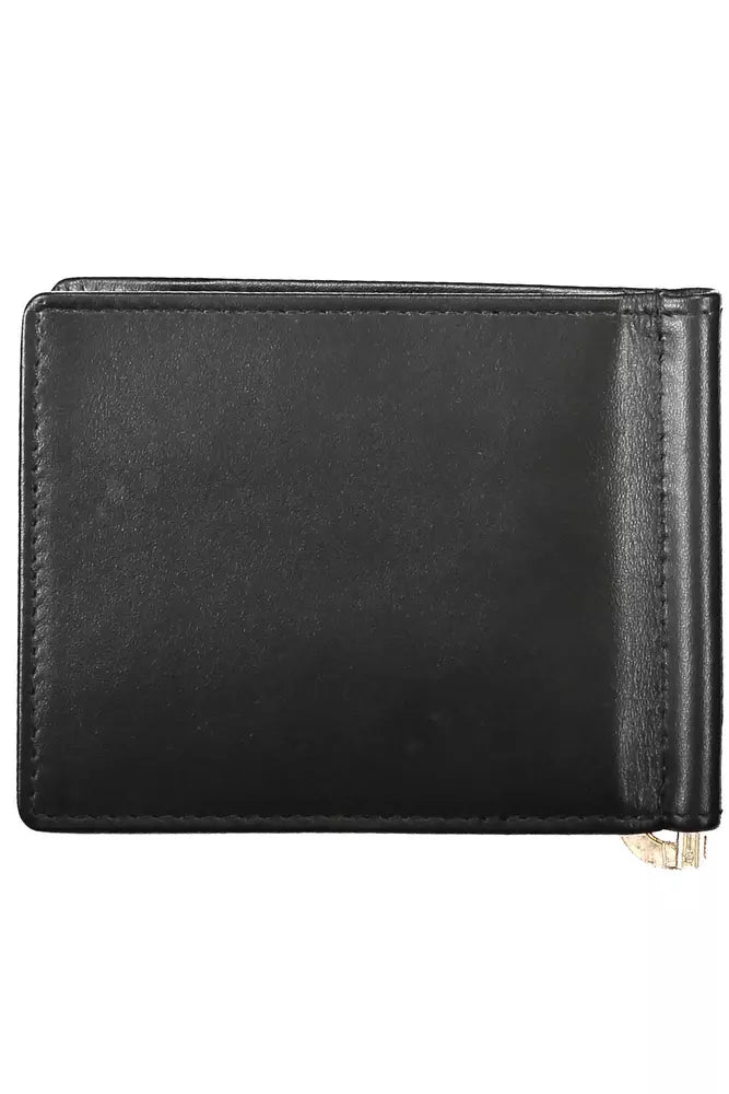 La Martina Sleek Black Leather Money Clip Wallet - Luksusmuotia La Martina - Tutustu YVES JAVANNI® 