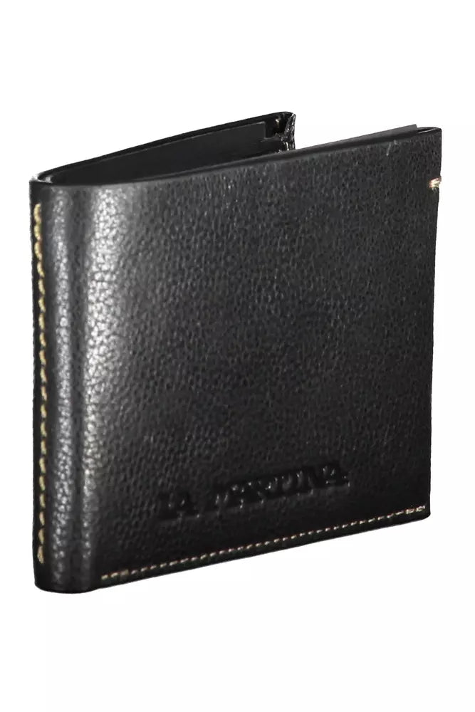 La Martina Sleek Black Leather Wallet for the Modern Man - Luksusmuotia La Martina - Tutustu YVES JAVANNI® 