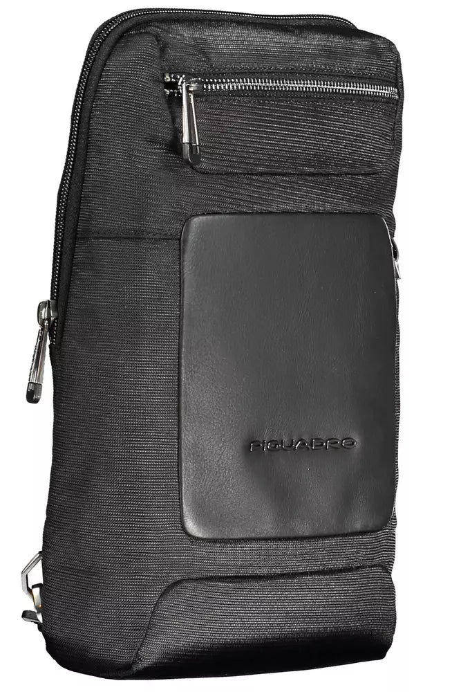 Piquadro Black RPET Men Shoulder Bag - Luksuslaukut ja asusteet Piquadro - Tutustu YVES JAVANNI® 