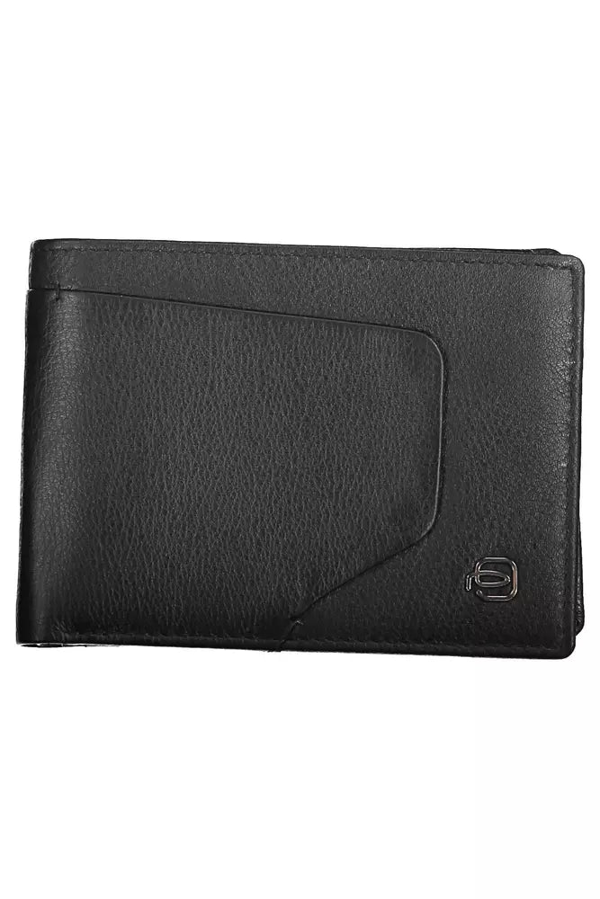 Piquadro Elegant Black Leather Wallet with RFID Blocker - Luksusmuotia Piquadro - Tutustu YVES JAVANNI® 