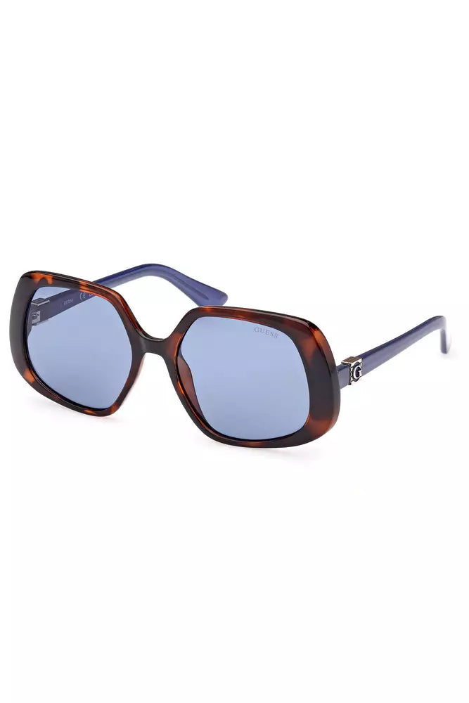 Guess Chic Square Lens Sunglasses in Brown - Luksusmuotia Guess Jeans - Tutustu YVES JAVANNI® 