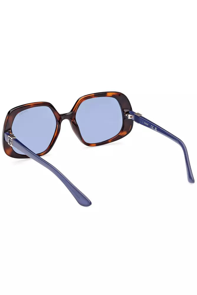 Guess Chic Square Lens Sunglasses in Brown - Luksusmuotia Guess Jeans - Tutustu YVES JAVANNI® 