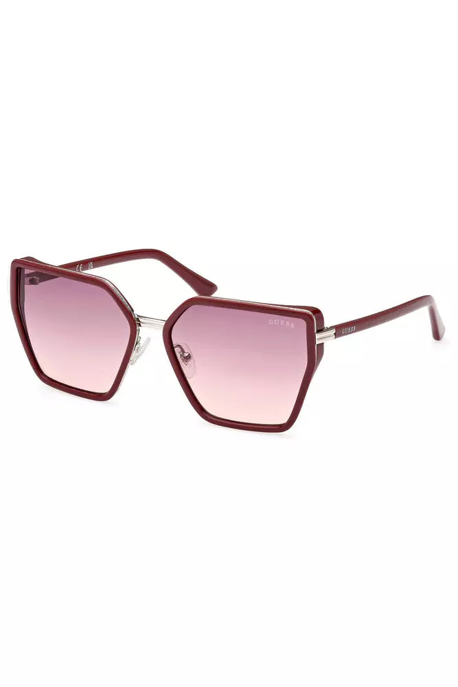 Guess Hexagonal Chic Pink Sunglasses - Luksusmuotia Guess Jeans - Tutustu YVES JAVANNI® 